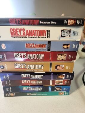 Grey’s Anatomy Complete Seasons 1-9  DVD Bundle Lot season 9 is sealed